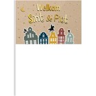 Folat 65696 Wehende Flagge 'Welkom Sint & Piet' (NL) -30x20 cm Sankt Nikolaus Ni
