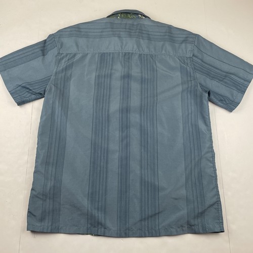 Milano Bay Bowling Hawaiian Shirt Men’s M Floral Havana Short Sleeve Polyester - Picture 3 of 10