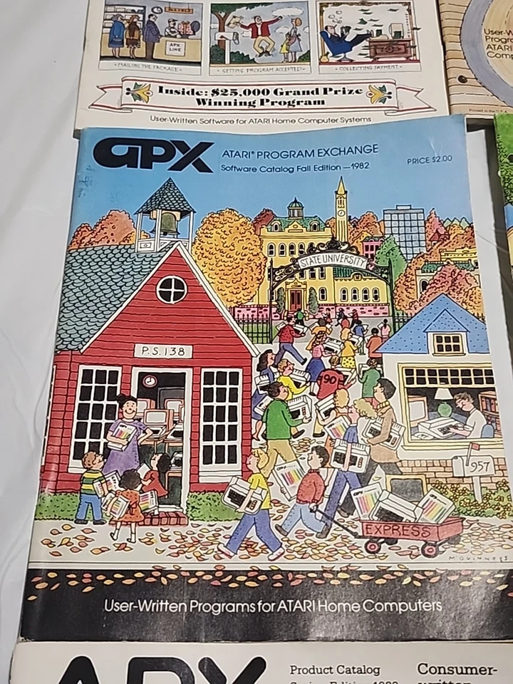 6 computadoras de revista catálogo de software vintage APX Atari Program Exchange años 80 Foto 4 de 4