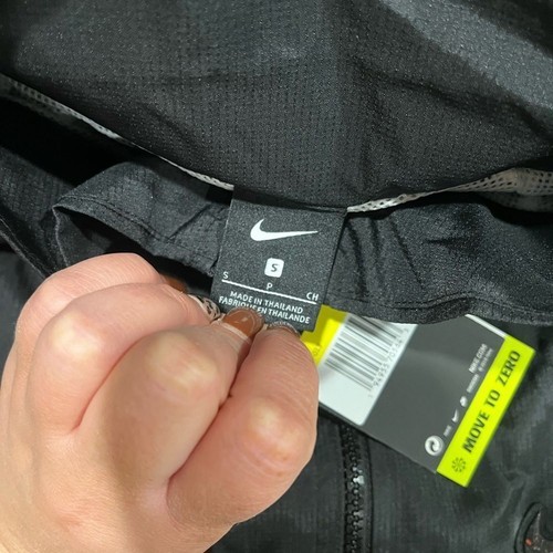 Chaqueta cortavientos con cremallera completa retro Nike para hombre nueva con etiquetas - Talla S - Imagen 5 de 6