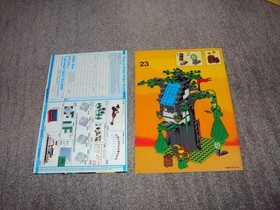 LEGO 6054 LegoLand Castle Forestmen's Hideout Complete Inner Box & 2 Manuals
