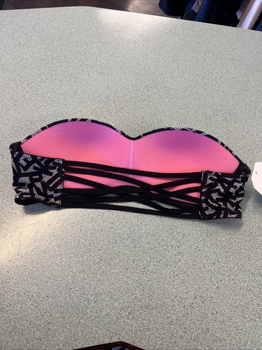 Victoria's Secret BH Damen S Bandeau schwarz trägerlos Pullover gefüttert kabellos - Bild 2 von 4