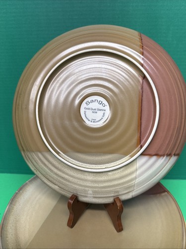 Sango Gold Dust Sienna Dinner Plates Lot Of 7 - Picture 2 of 22