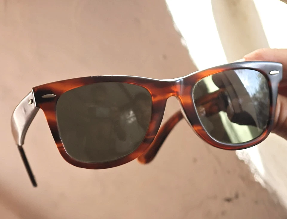 Ray Ban Wayfarer B&L 5022 vintage turtle brown bausch & Lomb Usa L2052 - Immagine 2 di 4