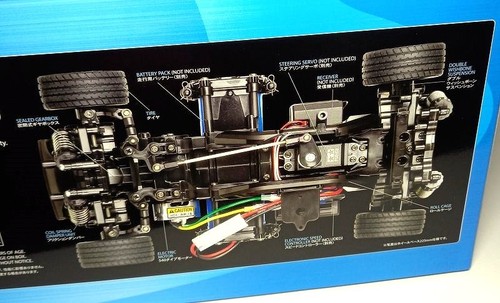 TAMIYA EP RC Car 1/10 Suzuki Swift Sport M-05 with Yellow Body 58679 EC299 - Picture 3 of 5