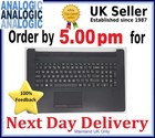Replacement For HP 17-CA1002NC Palmrest TouchPad Cover Matte UK Keyboard Black