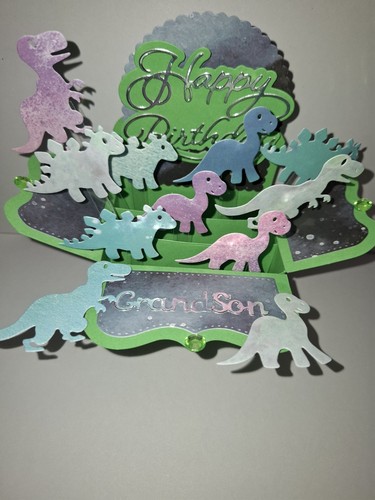 Geburtstagskarte Enkel handgefertigt. Personalisierte Box Pop Up Design. - Bild 2 von 8