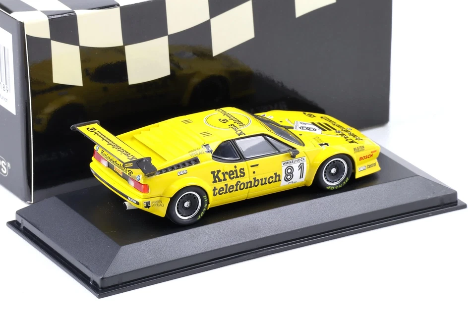 1:43 Minichamps BMW M1 Procar Telefono Rotondo #81 M.Winkelhock 1979 - Immagine 2 di 3