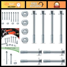 Engine Stand Bolt Kit M10-1.5 Flange Compatible with LS Engines 12 PC Set