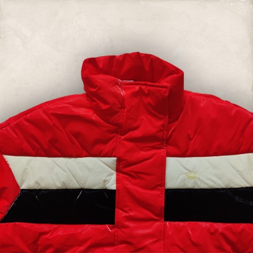 Adidas Originals Ski Chic Full Zip Puffer Jacket Winter Red Women’s UK 16 BNWT - Picture 4 of 6