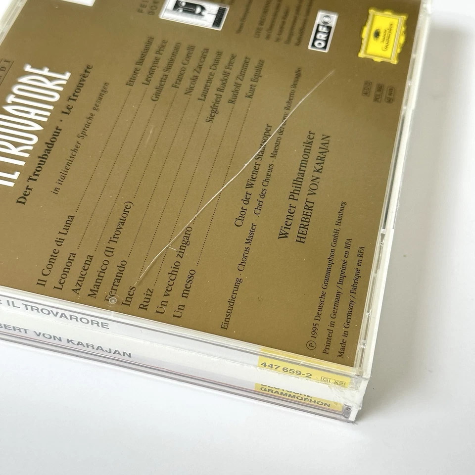 Verdi IL TROVATORE Karajan Corelli Price Simionato [DG 2 CD Box Set] SEALED RARE - Image 3 of 4