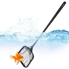 Pool Net Fine Mesh Salvage Net Aquarium Cleaning Tool Leaf Skimmer Rake Mesh Net