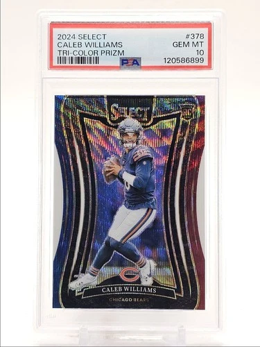 CALEB WILLIAMS 2024 SELECT SUITE LEVEL ROOKIE TRI-COLOR RC /149 PSA 10 Q0004