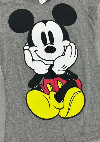 Disney Mickey Mouse Front Back Gray T-shirt Size M Women’s - Picture 3 of 5