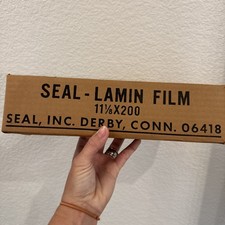 Seal-Lamin Laminating Film 11 1/8x 200ft. NOS Roll Vintage Seal Brand