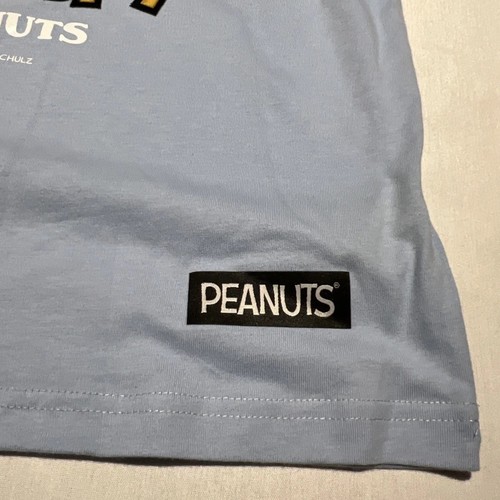 Freeze Max Peanuts Snoopy Woodstock Flower Unisex T-Shirt Small Blue Peach New - Picture 7 of 11