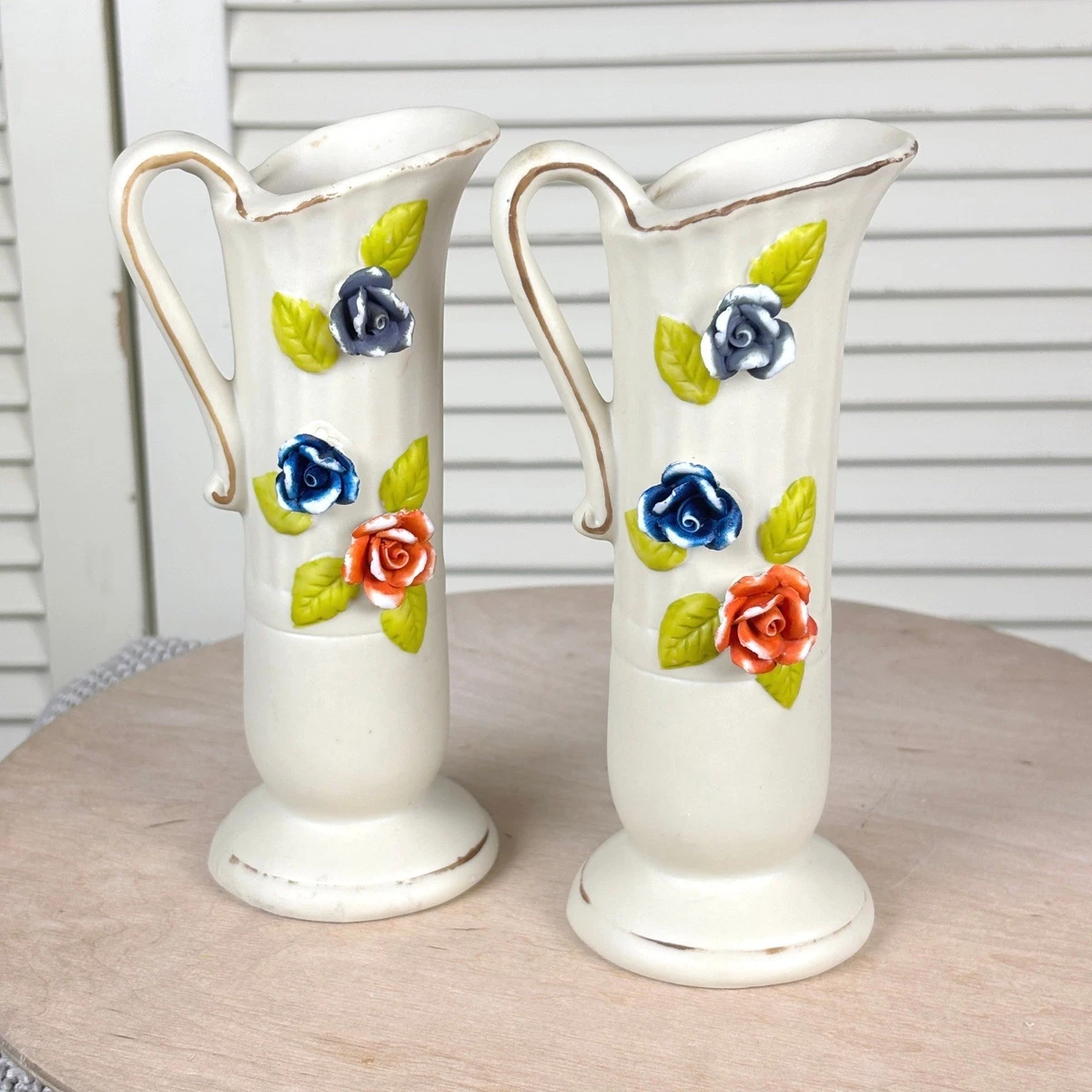 陶瓷缸蓝色花瓶| eBay