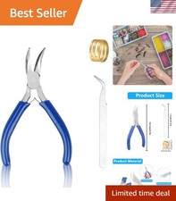 Bent Nose Pliers Bent Chain-Nose for Crafting and Repair,Chain Jewelry Pliers