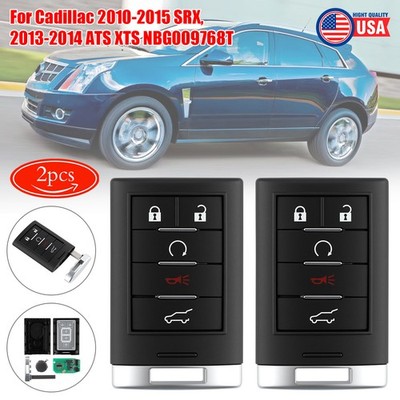 Replacement Remote Key Fob for Cadillac SRX 2010-2015 ATS XTS 2013-2014 2Key Set