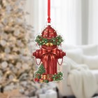 Fire Hydrant Christmas Ornament Firefighter Gift Holiday Decor Acrylic Pendant