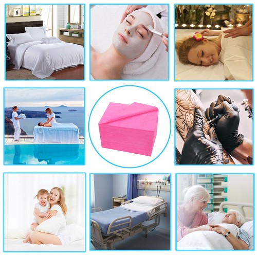 50 Pcs Disposable Bed Sheets 31" x 71" Massage Table Sheets Non Woven Fabric ... - Picture 7 of 7