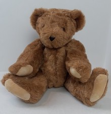 The Vermont Teddy Bear Company Plush Jointed Stuffed Bear 16" Made In The USA