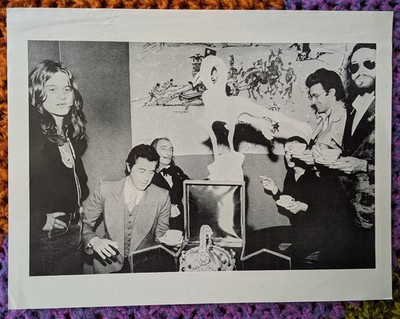 Salvador Dali Bryan Ferry Brian Eno Roxy Music - Hotel Meurice Paris April 1973.