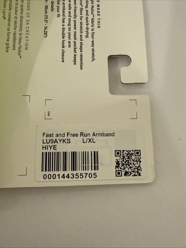 Lululemon Fast Run Armband L/XL NEW BRIGHT YELLOW Unisex NWT - Photo 3 sur 5