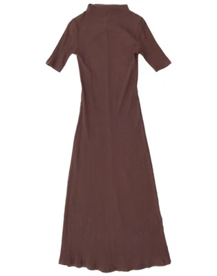 ZARA Womens Maxi Dress UK 10 Small Brown Cotton AN07 - Image 1 of 3