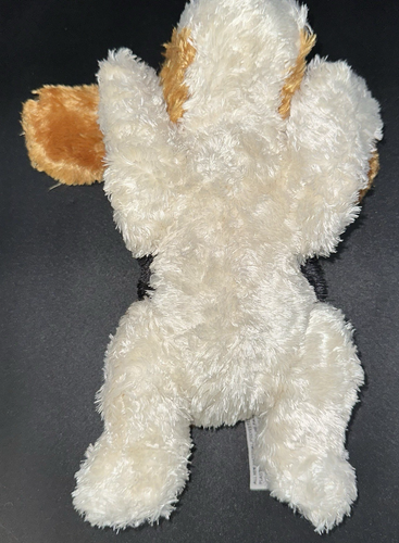 Vintage FAO schwarz Plüsch dreifarbig Hund braun schwarz weiß Beanie Schlapp 12 Zoll - Bild 8 von 11