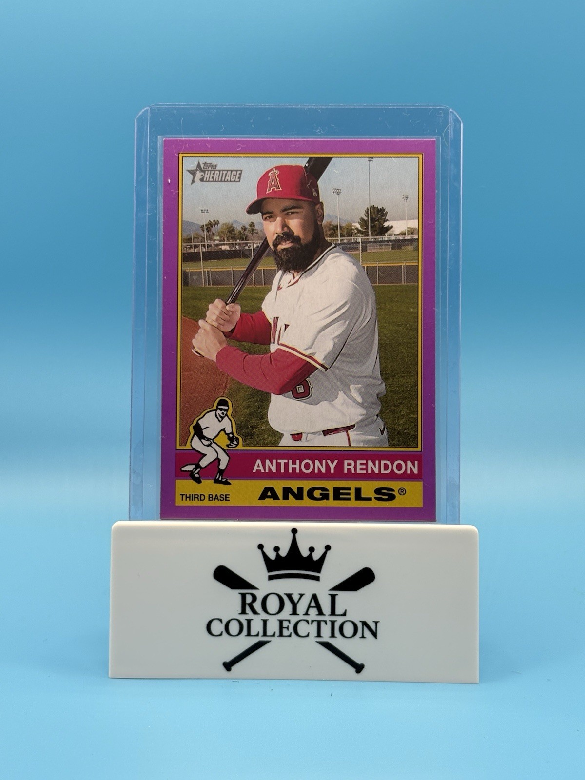 2025 Topps Heritage - Anthony Rendon #121 Purple Border Angels
