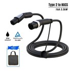 Type 2 To NACS Mode 3 EV Charger, PHEV EV Charging Cable, 16A 3.6kW 1-phase, 5m