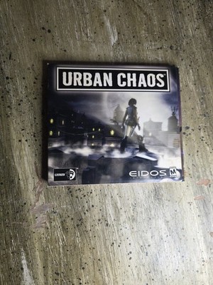 Urban Chaos PC CD-ROM Video Game Vintage 1999 Trapezoid Box, Eidos Interactive