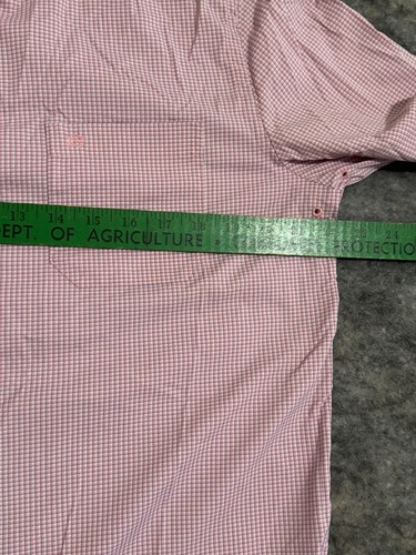 SOUTHERN TIDE Intercoastal Plaid Men's Pink Long Sleeve Button Up Shirt Medium - Picture 4 of 5