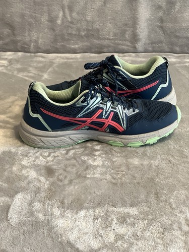 Asics Gel-Venture 8 Shoes Womens 8.5 Blue Teal Pink Running Walking Gym 1012B230 - Picture 5 of 11
