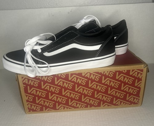 DS 2022 Vans Old Skool Low Top bianco e nero US Youth 7, EUR 39 - Foto 5 di 6