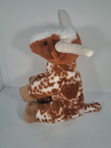Build A Bear Workshop 16 Zoll braun & weiß Longhorn Kuh Plüsch mit Sound - Bild 3 von 5