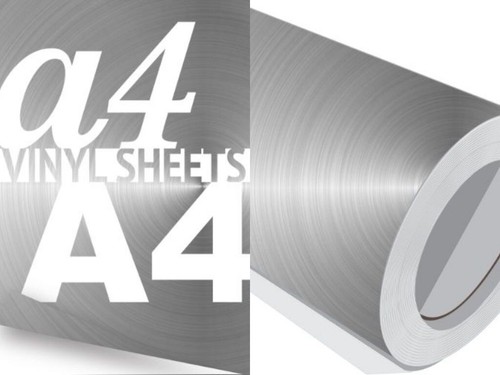 Silver Chrome Vinyl Car Mirror Effect Vinyl Adhesive A2 (420x594 mm) Sheet - Picture 4 of 4