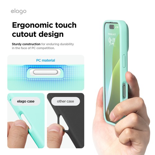 Custodia iPhone 16 - elago® iPhone 16 custodia in silicone premium - Foto 175 di 260