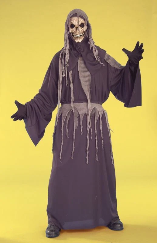 Sábana Santa Segadora Esqueleto Niños Niños Disfraz Halloween Foto 4 de 4