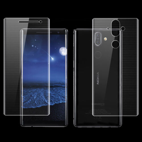 Front+Back Full Cover Screen Protector Soft Film For Nokia 7 plus 8 Sirocco Lot - Picture 1 of 5