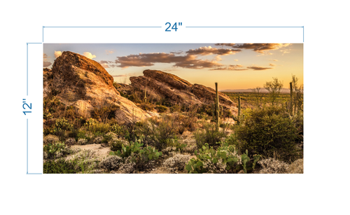 Terrarium Background Sunset over Rocks - vinyl graphic adhesive TR0009 - Picture 5 of 8