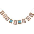 It's a Boy Kraft Card Bunting Party Celebration Gender Reveal