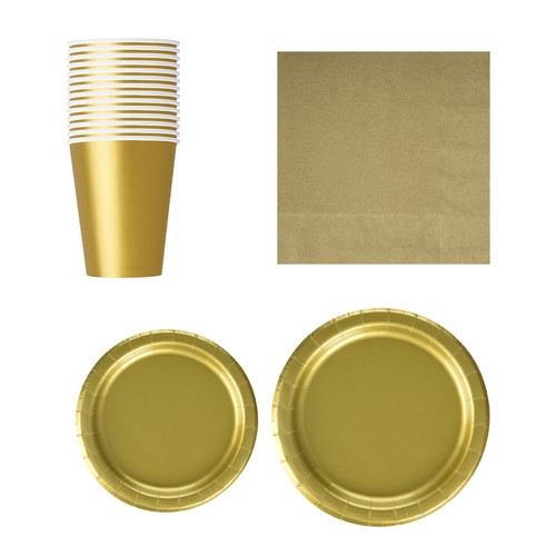 Tableware Set Dinner Party Disposable Birthday Wedding Paper Plates Cup Napkins - Picture 30 of 47