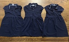 Gap Navy Blue Pique Polo School Uniform Dresses Lot Size Large 10-12