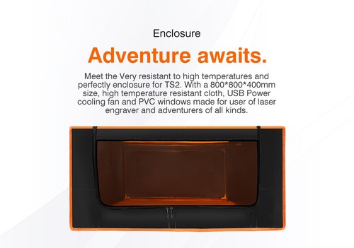Twotrees Laser Engraving Machine Enclosure 800x800mm Vent fireproof fr CNC Laser - Bild 9 von 12