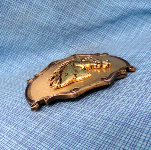 Western Horse Belt Buckle Cowboy Cowgirl Rodeo Vintage 1980 Raintree Mfg .SHY201 - Bild 6 von 8