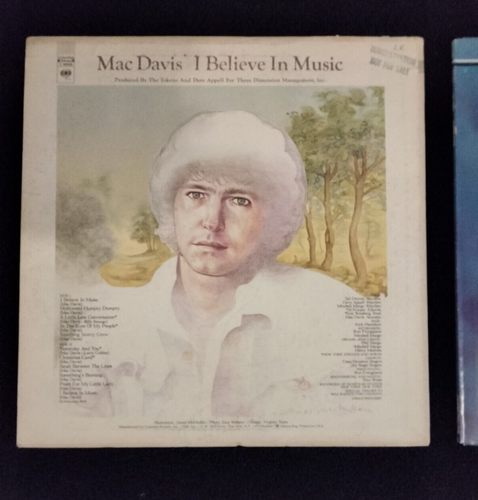 MAC DAVIS GREATEST HITS FOREVER LOVERS I BELIEVE IN MUSIC 12" VINYL RECORD LOT - Imagen 5 de 11
