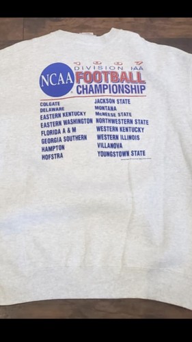 VTG Sweatshirt 1997 Road To Chattanooga NCAA Football Double Sided Print XXL - Picture 6 of 7
