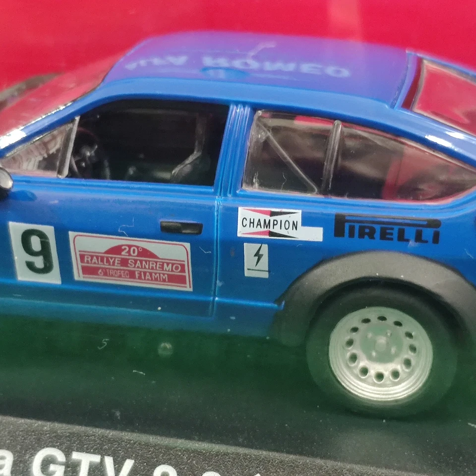 Die cast 1/43 Modellino Collezione ALFA ROMEO ALFETTA GTV 1976 RALLYE SANREMO 78 - Immagine 3 di 4